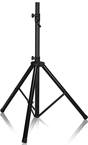 GYMAX Stativo Pieghevole per Cassa Audio, Supporto Diffusore, Altezza Regolabile tra 97-183cm, in Acciaio, Portata fino di 50 kg