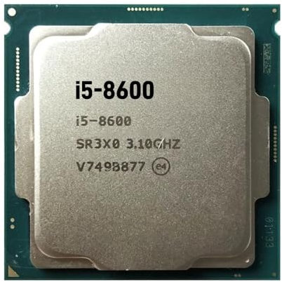 I5-8600 3.1 GHz Used Six-Core Six-Thread CPU Processor 9M 65W LGA 1151