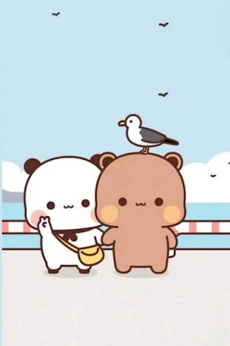 Bubu Dudu cute notebook: 6*9 inch 120 lined pages notebook