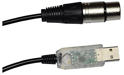 Artemisia COLORFUL FTDI RS485 DMX512 TO USB 3PIN 3P DMX 512 XLR FEMALE CONVERTER CABLE FOR QLC STAGE LIGHTNING CONTROLLER KABLE (Size : 1.8M, Color : Color B)