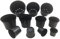 Oakland Gardens Premium Large Plastic Plant Pots for Outdoor Gardening - Set of 7.5 Litre Plant Pots x 4 Sturdy Planters