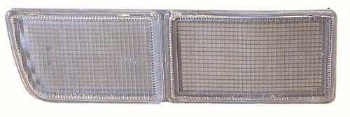 DEPO Blende Kompatibel mit Nebelscheinwerfer Weiß Kompatibel mit VW Golf 3 Cabrio 1E7 93-98