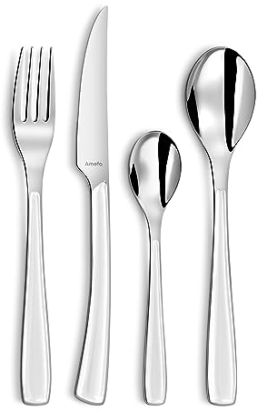 Alizé - Servizio di posate 24 pezzi, colore: Bianco