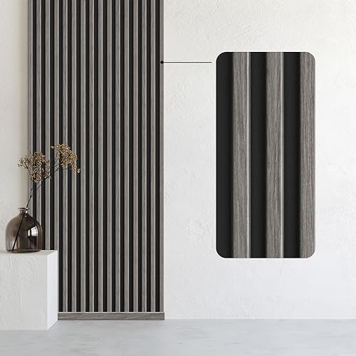 Bildershop-24 Wandpaneele & Deckenpaneele Dekowa MUSTER (ca. 10 cm lang) in Eiche Grau Schwarz