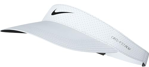 Nike Unisex U Nk Dfadv Ace Visor U Sab P Sonnenblende, White/Anthracite/Black, S/M
