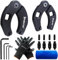 limontek Gland Nut Wrench, Hydraulic Cylinder Spanner Wrench Adjustable of 2 with Pins & Allen Wrenches for Farm & Construction Equipment