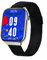 Atlanta Fitnesstracker mit Herzfrequenz Puls Blutdruck EKG Freisprechen Schlaf Schritte Farbdisplay Smartwatch Armband Uhr - 9724/77 (Metallband/Schwarz)