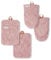 KitchenAid Chambray 4 Pack Pot Holder and Mini Oven Mitt Set Heat Resistent Non-Slip Silicone Grips 100% Cotton (Cherry)