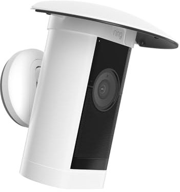 TIUIHU Sun Rain Shade Camera Cover Shield Cover Shield for R i n g Stick Up Cam Pro (White)