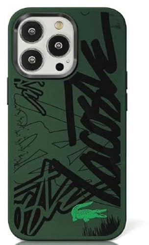 Lacoste LCHCP15XGRAK Hülle für iPhone 15 Pro Max 6.7 Schwarz hardcase Silicone Graffiti