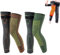 Oaiyeie Rodillera térmica a Base de Hierbas por radiofrecuencia, Rodilleras autocalentables de acupresión y turmalina artemisa para Mujeres y Hombres (XXXL:100-110kg,Green+Orange)