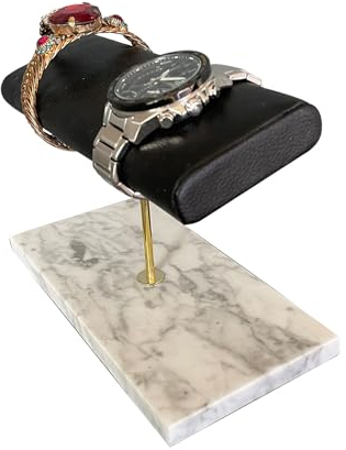 ASIAD Marmor Uhr Ständer Halter, Armreifen Rest Organizer Für Vanity Top Vater Geschenke Schwarz Uhrenhalter Uhrendisplay Uhrenständer Uhrenaufsteller,M