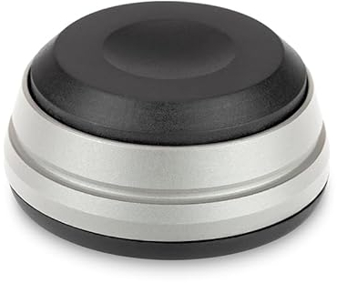 Dynavox Schwingungsdämpfer für Lautsprecherboxen und Geräte, Entkoppelt von niederfrequenten Schwingungen, 4er-Set, Silber