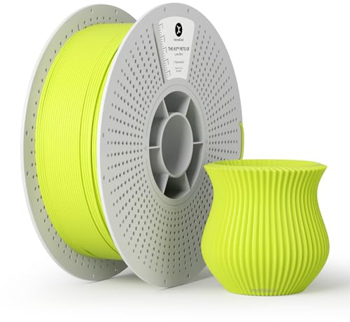 kexcelled Glasfaser PETG GF Filament 1,75mm +/- 0,03mm, 1kg Grünlich-gelb | Hohe Festigkeit und Steifigkeit, Gefrostete Textur, Ästhetisches Material, Gedämpfte Farben, Haltbarkeit, für FDM-3D-Drucker