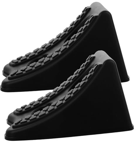 PartyKindom Car Wheel Chocks for Vehicles Heavy Duty Car Blocks Slope Design for Car Motorcycle Truck