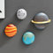 FJSPERM 4Pcs Weltraum Planeten Wanddeko Kinderzimmer Deko, Moderne 3D Weltraum Thema Wanddeko Planeten Sonnensystem Kinder Dekorationen für Wohnzimmer, Schlafzimmer