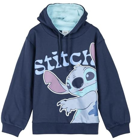 CERDÁ LIFE'S LITTLE MOMENTS | Sudadera Stitch Infantil con Capucha Cotton Brushed - Sudadera Stitch Niños y Niñas Ropa Infantil Suave y Cómoda