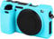 Camera Case for Sony Alpha A6000, Soft Silicone Protective Cover Housing Rubber Body Skin for Sony Alpha A6000 ILCE-6000 Digital SLR Camera Bag Light Blue