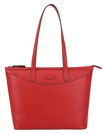 Lloyd Baker London – GLOSHI Leather Tote Bag: Women's Classic Modern Design in 100% Genuine Full Grain Leather with a Full Zip Closure
