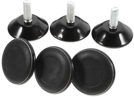 jojofuny 6pcs Adjustable Furniture Levelers for Tables Chairs and Cabinets Heavy Duty Screw-in Feet for Leveling Furniture Uneven Easy Installation and Maximum Stability