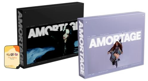 JISOO (BLACKPINK) AMORTAGE Album [PURPLE + BLACK FULL SET Ver (DELUXE EDITION)]+Pre Order Benefits+BolsVos Exclusive K-POP Inspired Digital Merches