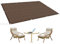 Toldo Vela de Sombra Rectangular 0.8 x 8 m Protección Rayos UV y HDPE Transpirable Red de Sombra Al Aire Libre con Ojales para Jardín, Exteriores, Marrón