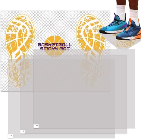 Huxibai Basketball Grip Matte, Basketballschuh Grip Matte - Volleyballkleber Grip Shoes Mat 17x12inch | Austauschbarer Anti-Rutschfest-Sticky-Enhancer für das Training, Trainingspraxis-Volleyball des