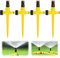 IKOPFLN Irrigatore da Giardino Regolabile 4 Pezzi, Irrigatore Rotante 360° per Prato, Cortile e Piante, Irrigatore Automatico per Giardino, Adatto per Fiori, Verdure e Giardinaggio