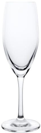 Olympia Cantina Crystal Champagne Flute Glasses 195ml, Pack of 6 | Elevates beverage service in busy bars and commercial hospitality venues, offering dependable durability for busy shifts.