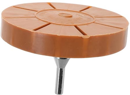 HORIALENCE Pneumatisches Kleberentfernungstool Hochleistungs Radierer für Aufkleber und Farbkleber Einfach zu Bedienen für Glatte Oberflächen Adapter für Bohrmaschinen