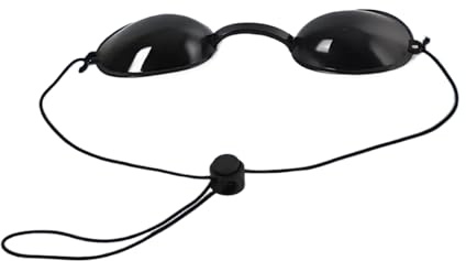 Protoence Augenschutzbrille Für Rotlichttherapie | Schutzbrille Mit | UV Blockierende Schutzbrille | Für Gesichtsbehandlung, Bräunung, Sonnenbad & Hautpflege