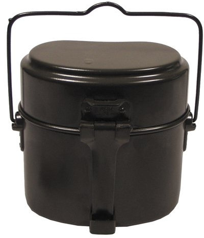 Yantec Italienisches Essgeschirr, oliv, Alu