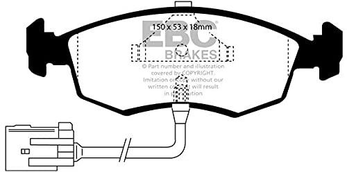 DP961 Bremsbeläge ULTIMAX2 EBC Brakes für Ford Granada Mk3 Granada Mk3 Estate