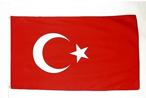AZ FLAG - Flagge Türkei - 150x90 cm - Türkische Fahne 100% Polyester mit Messing-Ösen - 110g