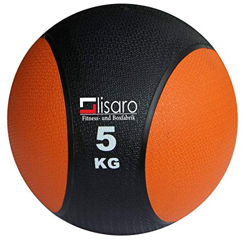 Lisaro Medizinball Classic - Kunstleder/Medizinbälle aus Gummi Kunstleder Gr. 5 - KG