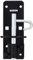 Bulk Hardware BH01736 Targette robuste type 2 A 100 mm Noir
