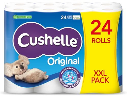 Cushelle Toilet Tissue Rolls, Pack of 24