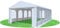 Stabilezelte Partyzelt 5x10m Giant Pro PVC FR XXL mit Fenster