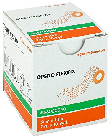 Smith & Nephew GmbH Opsite Flexifix PU Folie Unsteril, Weiß, 5 cm x 10 m