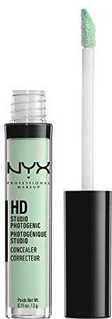 NYX Professional Makeup Correttore HD Photogenic, Per tutti i tipi di pelle, Copertura media, Tonalità: Green