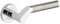 ZPZ120CPSS - Venus Round Rose Lever Door Handles - Zoo Hardware Collection - Screw On Rose - Polished Chrome/Satin Stainless