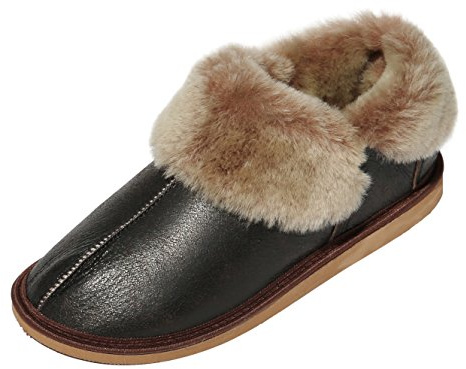 Lammfell Damen Hausschuhe Mokassin Jungle Fellschuhe Lederschuhe ECHT