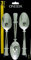 Oneida Nocha Everyday Flatware Serving Spoons, Set of 3 Acero Inoxidable 18/0, Juego de Cubiertos