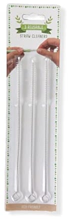 Pack Of 3 Reusable Straw Cleaning Brush Mini Bottle Brushes Pipe Cleaner Brush