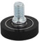 Aexit 28mm OD M8x12mm Gewinde PU F-Typ Führungsrolle Schiene Kugellager Rad (0c26f7a05533d3db851624103763068a)
