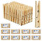 Pinces à Linge en Bois, Lot de 1000, épingle à lessive, Bricolage, pincettes pour séchage, Ressort en métal