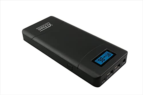 XTPower® XT-20000QC3 Powerbank Moderne DC + USB QC3 Batterie avec 20100 mAh – 1 x USB, 1 x Port USB QC3 et DC de 5 à 24 V 65 W Max. – Batterie Externe pour Ordinateur Portable, Tablette, iPhone,
