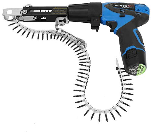 Automatic Drill Nailer, 3Pcs Chain Nail Gun Adapter Woodwork Automatic Nail Adapter Electric Drill Chain Attachment Set for Drywall Wood Board Ceiling, Nail Gun Collating