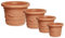 eacommerce Vaso Tondo Resina Festonato Doppio Bordo per Giardino Patio Balcone Terrazzo da Interno/Esterno Protezione UV Antiurto (Ø35x25H cm, Terracotta)