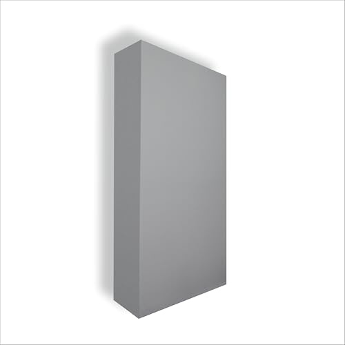 STOP SOUND Pannello Acustico Fonoassorbente Bass Trap Extreme, pannelli fonoassorbenti alte prestazioni 124X64X15 Cm (Grigio)